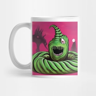 Happy Lil' Green Guy and Friend Mug